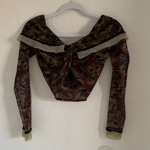 Jean Paul Gaultier SS 1999 CLASSIQUE Camouflage Maxi Dress + Long Sleeve Top - Picture 5 of 5